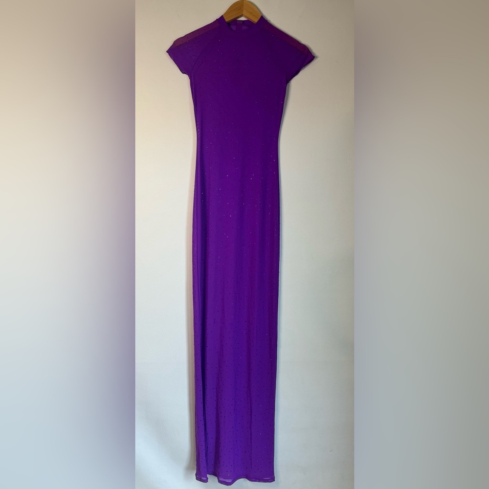 SKIMS Purple Swim Coverup Maxi Dress